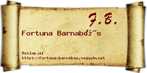 Fortuna Barnabás névjegykártya
